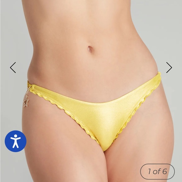 Yellow Ruffled Bikini Set - Picture 5 of 14